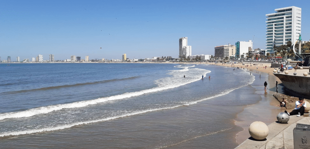 Foto de la costa de playa norte